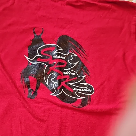 Red Womans Support T-Shirt - Picture 3 of 3